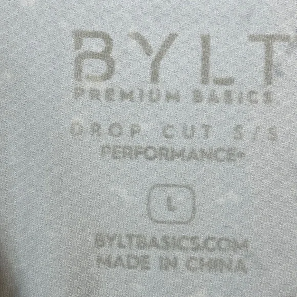 BYLT Premium Basics Drop Cut S/S Performance Mens L‎ Black Speckled T-Shirt - Picture 6 of 8